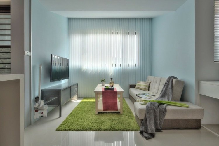 1 rums lägenhet inredning soffa modern stil vardagsrum vardagsrum