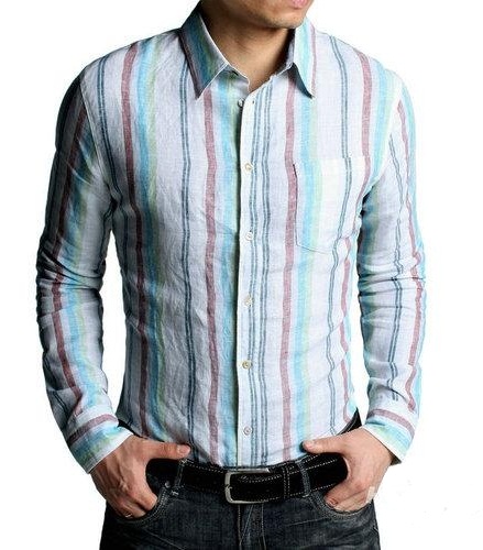 Ανδρικό πουκάμισο με κεντημένο κουμπί