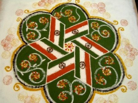 Ημέρα Ανεξαρτησίας Rangoli