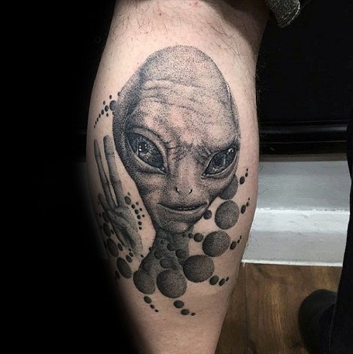 Σχέδιο τατουάζ Alien Head