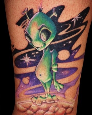 Funky Alien Tatuoinnit