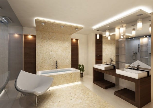 Σύγχρονες ιδέες οροφής μπάνιου