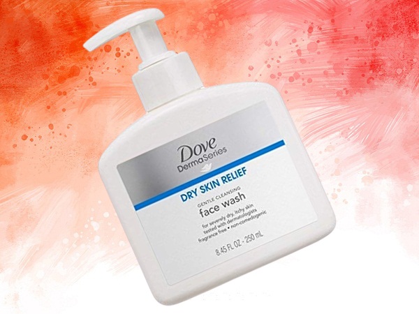 Dove Derma Series Dry Skin Relief Απαλό καθαριστικό προσώπου