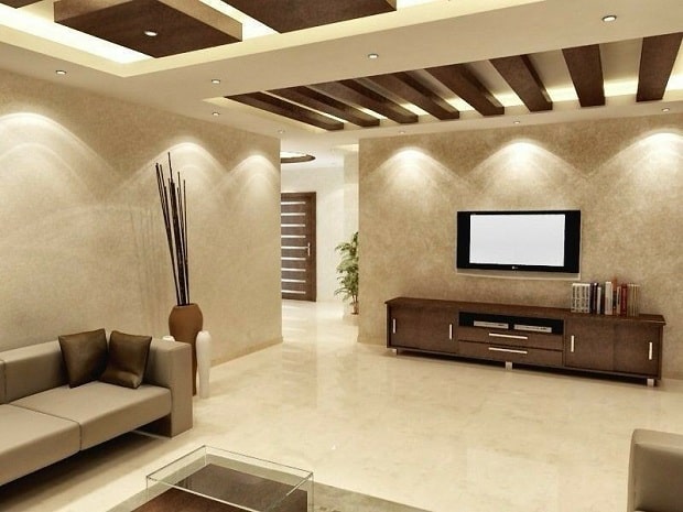 Σχεδιασμός οροφής PVC για σαλόνι