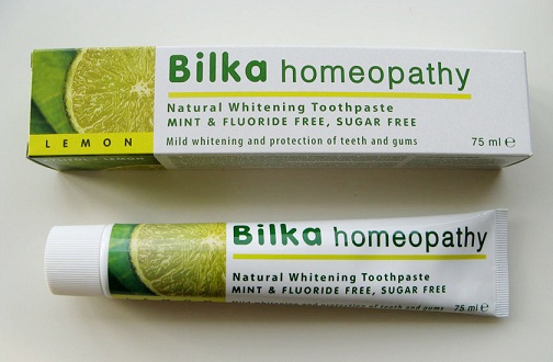 Οδοντόκρεμα Bilka Homeopathy φυσική λεύκανση οδοντόκρεμας