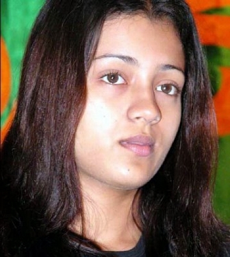 Trisha Krishnan χωρίς μακιγιάζ