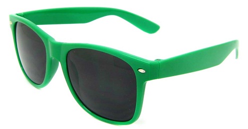 Ρετρό οβάλ πράσινα γυαλιά ηλίου