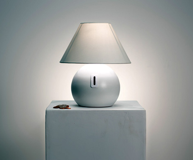 Bordslampa designer myntlampa Jethro Macey