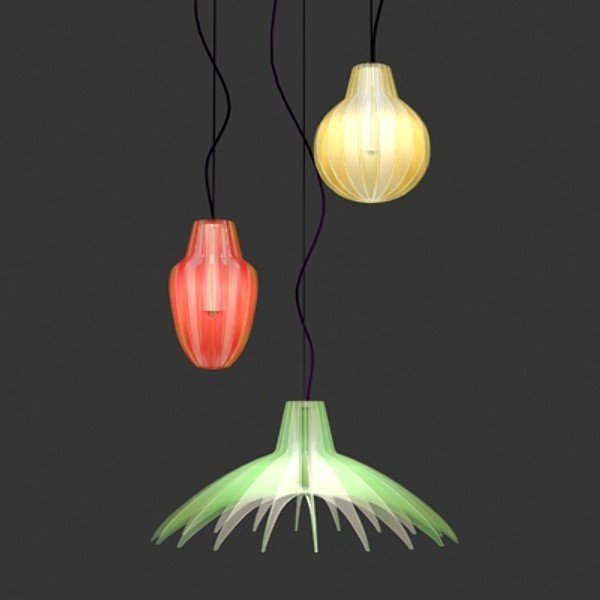Agave designer lampa Luceplan-hängande version ljuseffekter-matsal
