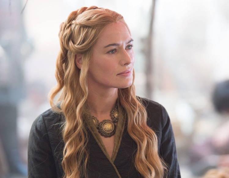 Game of Thrones frisyrer Cercei halvöppet långt hår