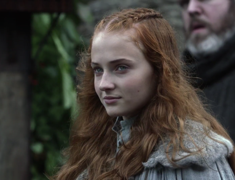 Game of Thrones enkel fläta Sansa Stark frisyr