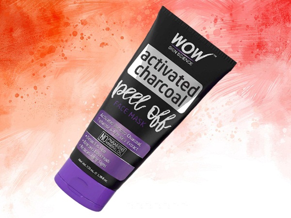 WOW Skin Science Activated Charcoal Face Peel-Off -naamio