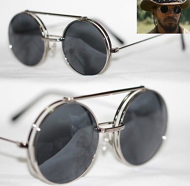 Μεταλλικά ασημένια γυαλιά ηλίου στρογγυλά για άνδρες