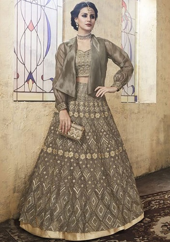 Morsiustakki Lehenga