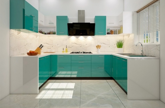 U Shaped Modular Design Kitchen