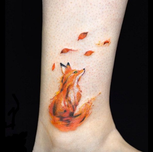 Κομψά σχέδια τατουάζ Fox