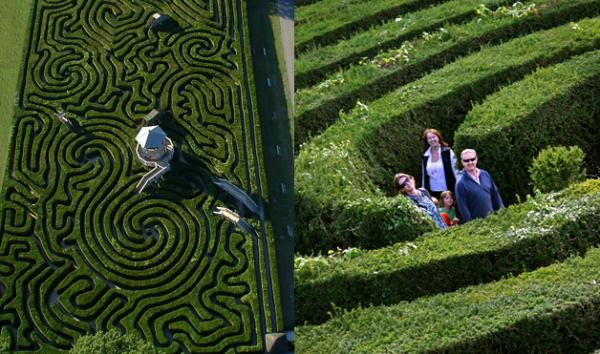 Mazes and labyrinths europe longleat häckar storbritannien