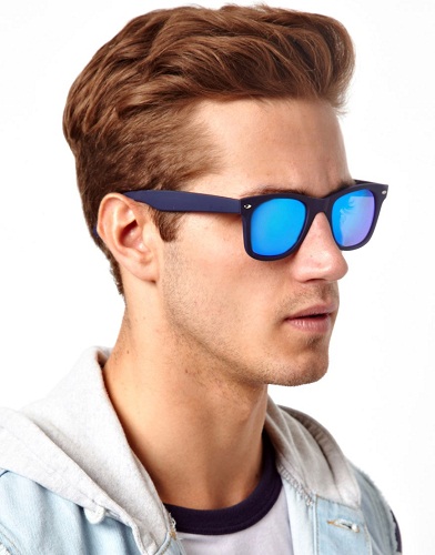 Γυαλιά ηλίου φακού Wayfarer Style Blue Mirror