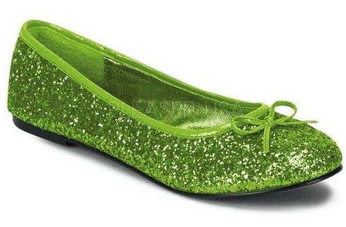 Γυναικεία παπούτσια Green Ballet Flats-6