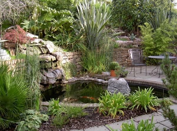 Tips för att spara energi trädgård damm relaxavdelning