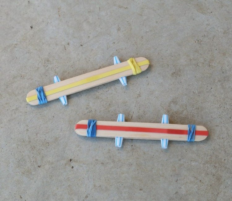 musikinstrument pyssla med barn halmgummi träblandningsspatel