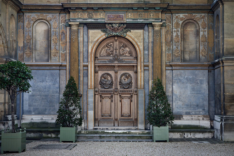 historiska gamla dörr massivt trä prydnader art nouveau silhuetter