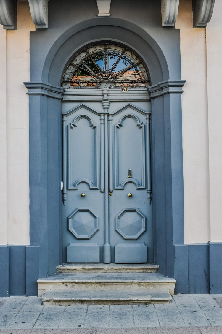 Art Nouveau dörrkassettglasinsats halvcirkel