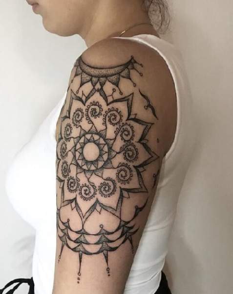 Mandala Tatuointi Tytöille