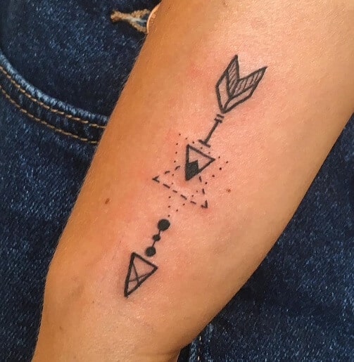 Alkemia Arrow Symbol Tattoo