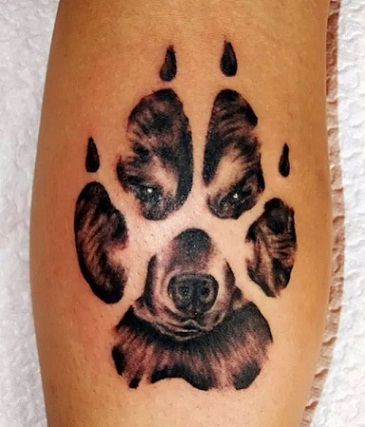 Σχέδια τατουάζ σκυλιών Paw