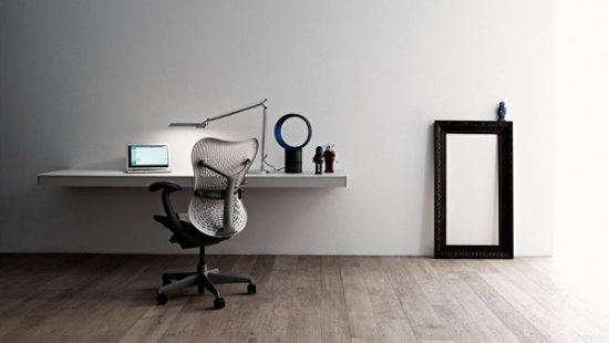 Levande idéer hemmakontor vit svart minimalistisk inredning