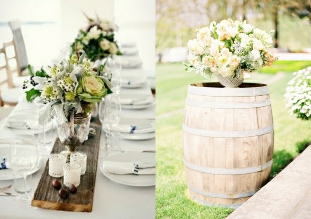 Blommor vas vita rosor vin fat fat löpare