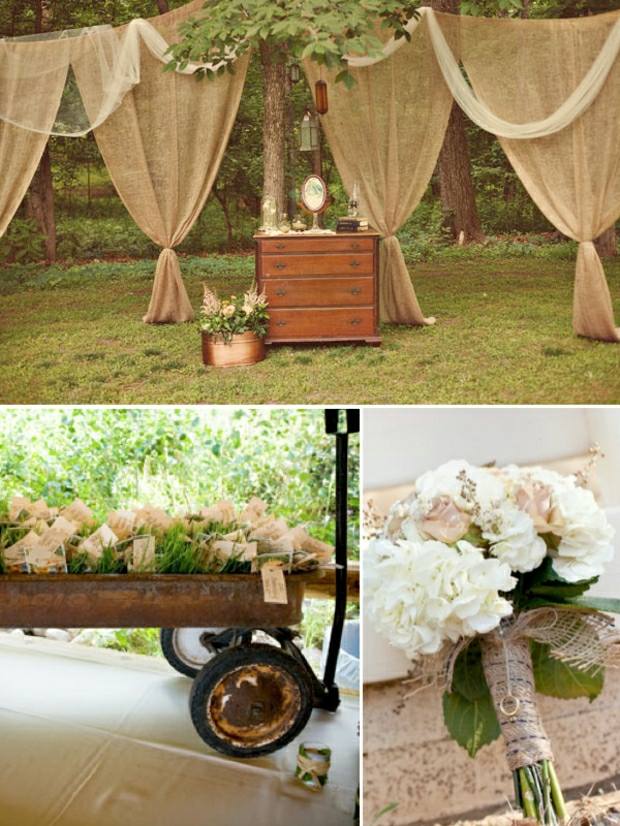 Hopchzeit deco gardiner gratis linnetyg