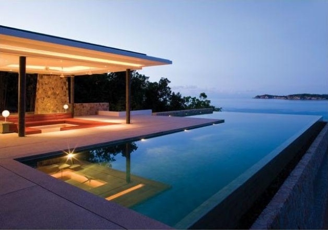 Ändlös pool-rektangulär-modern-pool-hus-havsutsikt