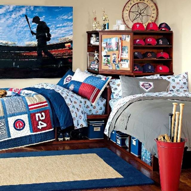 baseball-inspirerad-tema-inredning-ungdoms-rum-pojkar-idéer
