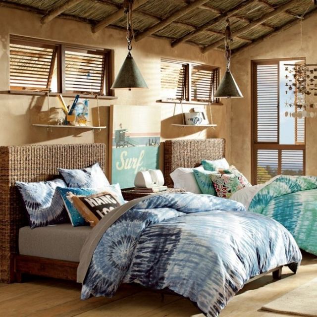 exotiska-sängar-flätade-barn-rum-semester-stil-surf-motiv