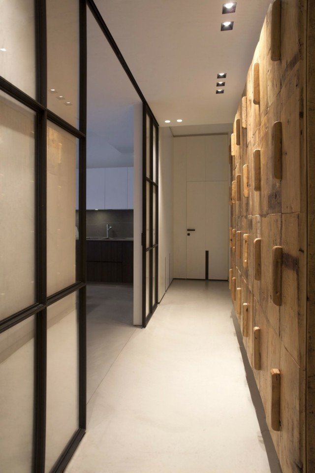 Hall design paneler glidande metallpapper japansk stil