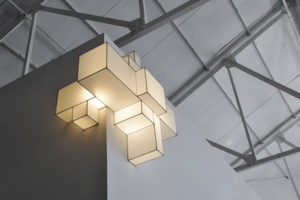 Levande idéer indirekt ljus kubisk designlampa