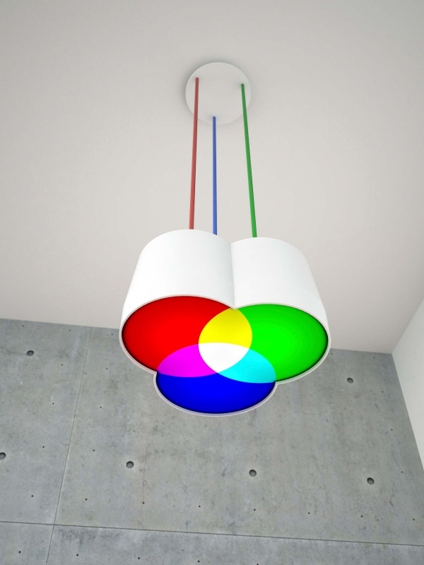Designer hängande lampa-RGB-palett