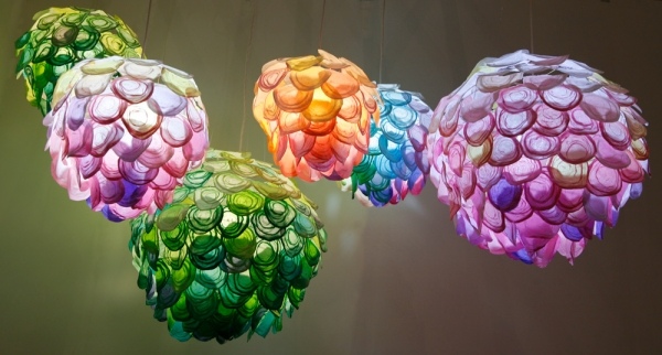 Belysning färgad ljus kreativ designer hängande lampa