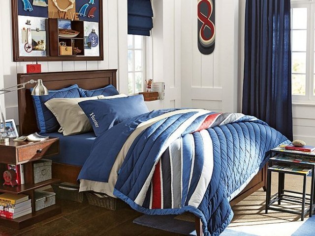 trä-säng-med-sänggavel-pojkar-rum-teenage-rustik-sängbord