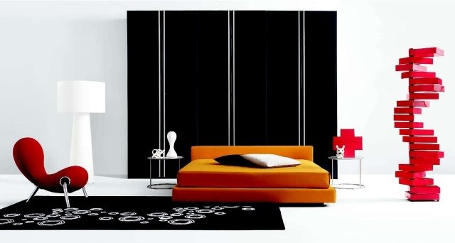moderna garderob idéer svart och vitt handtagslös Studio Cappellini