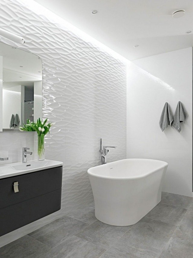 puristisk-badrum-design-vägg-design-vit-dekorativa-kakel-3d-look