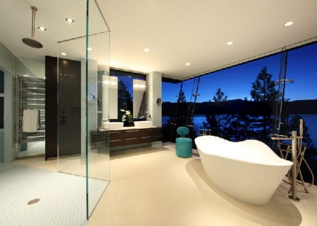 lyx-badrum-fristående-badkar-design-duschkabin