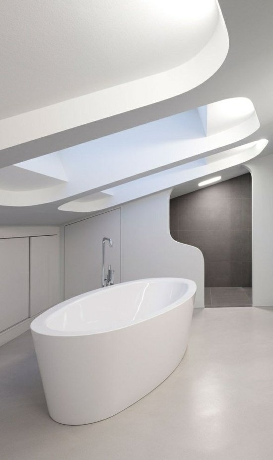 Living ideas dröm badrum minimalistisk takfönster vit