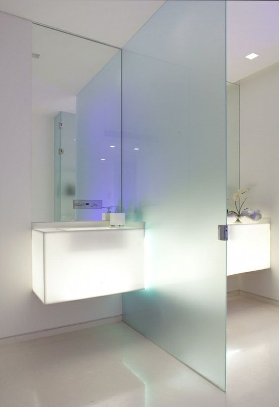 Levande idéer dröm badrum Led belysning minimalistisk