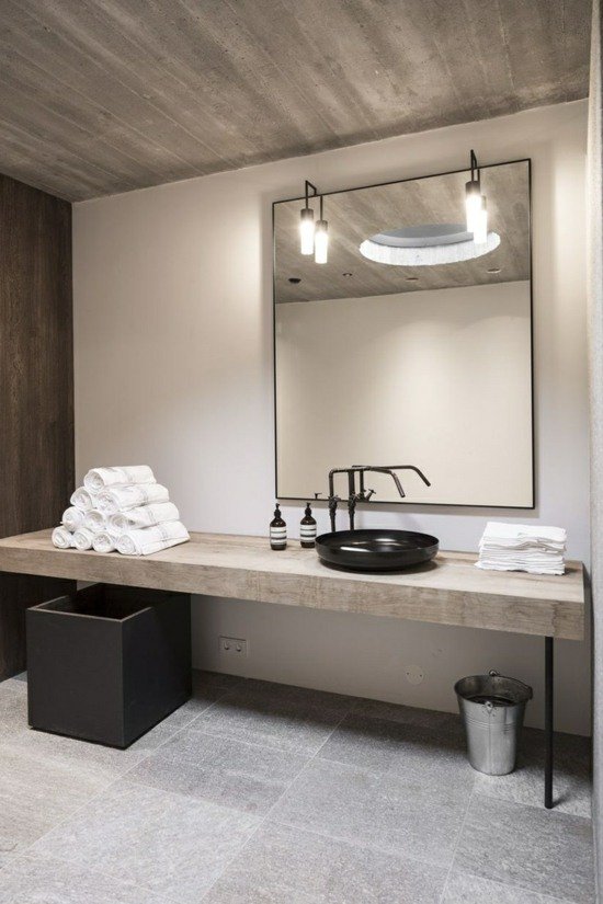 Living idéer dröm badrum grå granit design