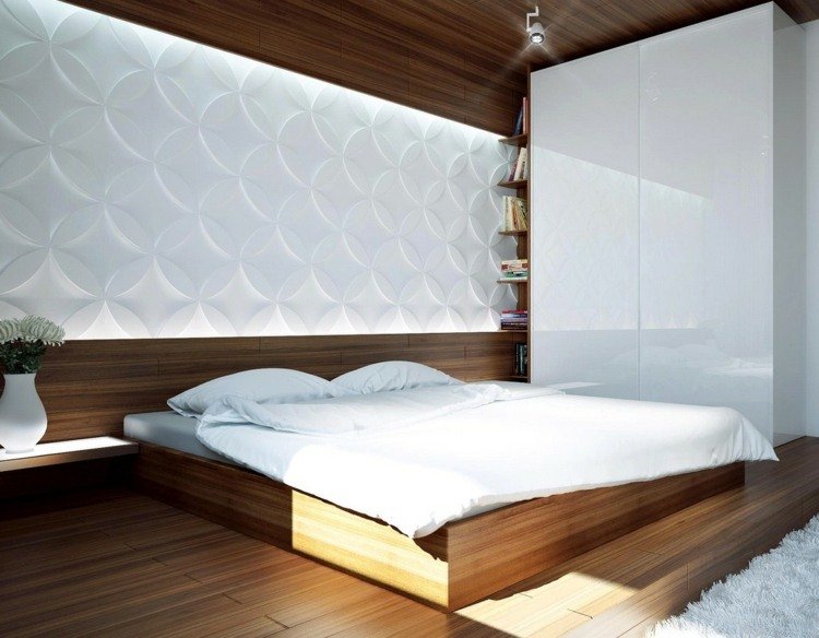 levande idéer för sovrum väggpaneler 3d trä takgolv