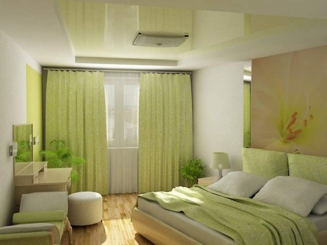 levande idéer sovrum design klassisk ljusgrön blomma väggdekoration