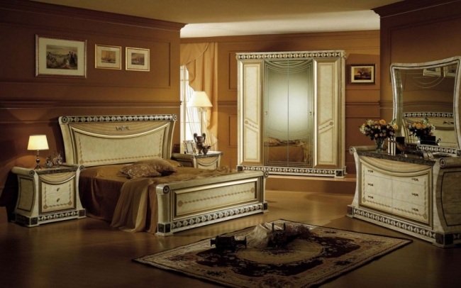 levande idéer för sovrumsdesign lyxiga karamellbeige möbler